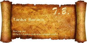 Tanka Baracs névjegykártya